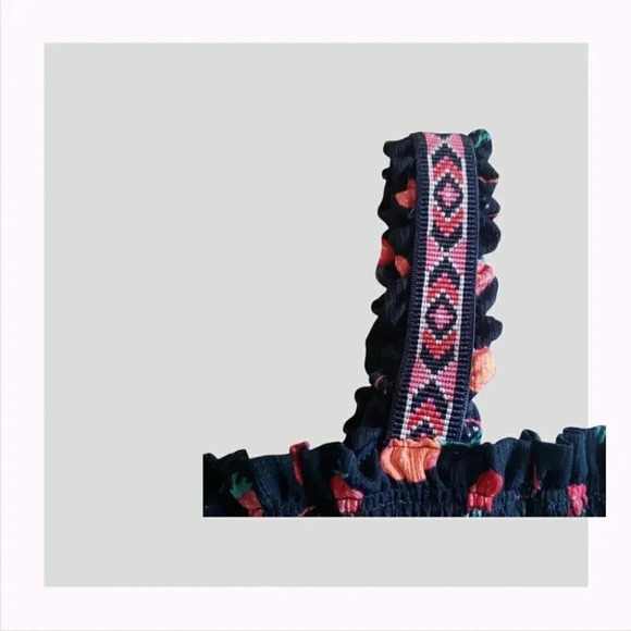 Wonder Nation girl straberry top L (10-12)navy - Picture 5 of 8